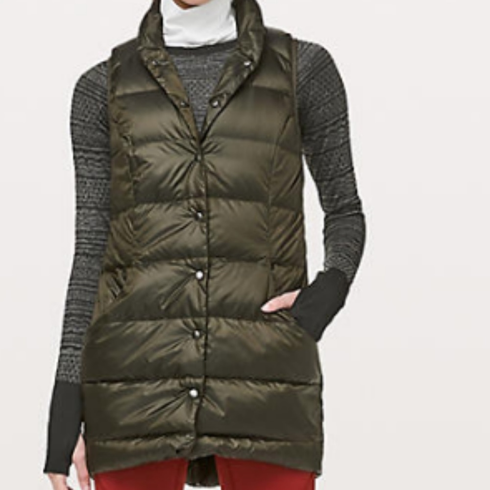 Lululemon All Days Vest Dark olive size 4